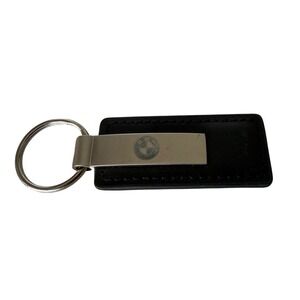 BMW Leather Keychain Key Ring Tom Williams BMW Dealership Promo